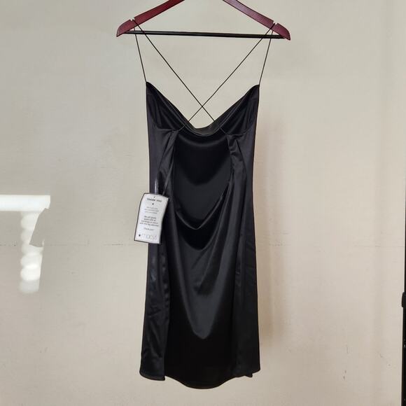 B Darling Juniors Black Open Back Bodycon Dress Size 15/16 - Picture 7 of 8